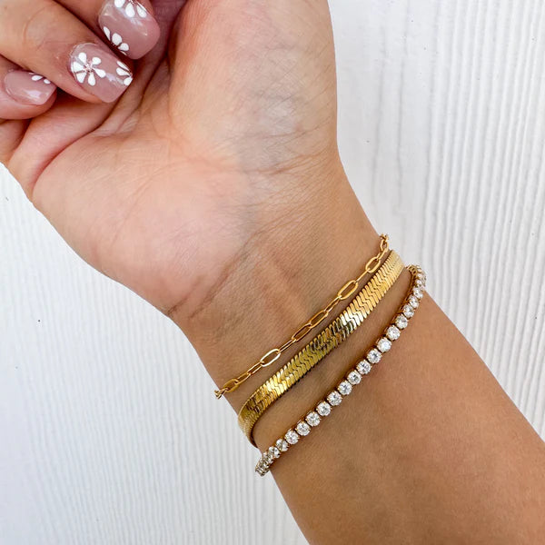 Gold Filled Tennis Bracelet