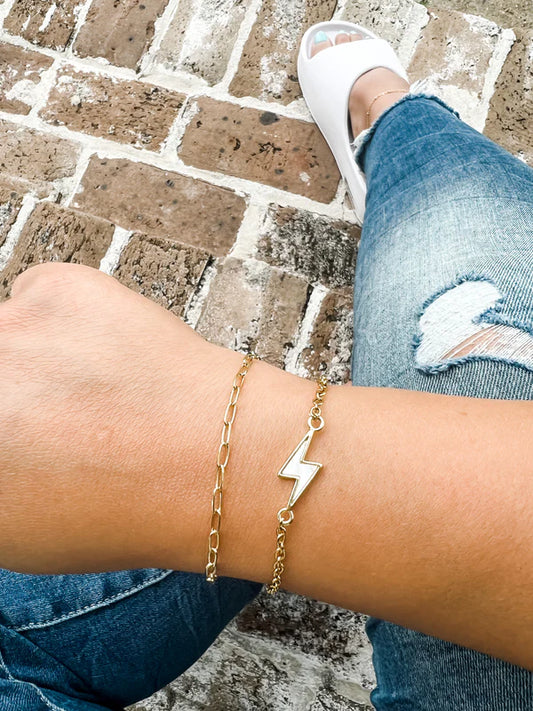 Dainty Paperclip Bracelet